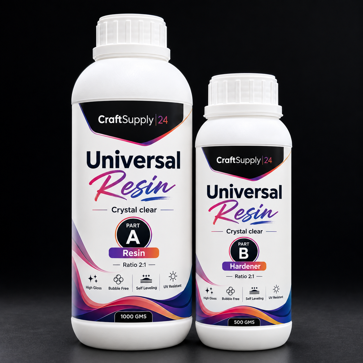 2:1 Universal Crystal Clear Resin - 1.5 kg (RK041)