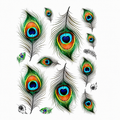 Feather 3D UV DTF Sticker Sheet A6