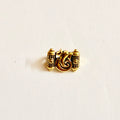Ganesha Rakhi Charm Metal Gold - TypeB (CK030) - 1 Pcs